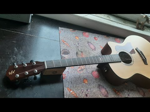 Видео: Электро-акустическая гитара Baton Rouge AR19S/ACE. Доводка инструмента до играбельного состояния.