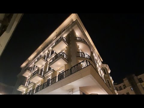 Видео: Москва, центр, фонари, освещение поздним вечером летом и осенью