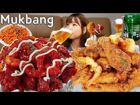 Видео: Sub)Real Mukbang- Курица по-домашнему  Острая огненная лапша(булдак)🔥 Разливное пиво🍻 КОРЕЙСКАЯ ЕДА