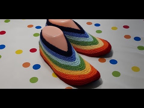 Видео: Вечные тапочки без шва  RAINBOW 2 🌈