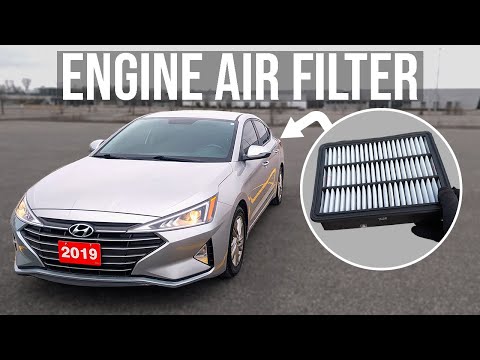Видео: Как заменить воздушный фильтр двигателя - Hyundai Elantra (2019-2020)