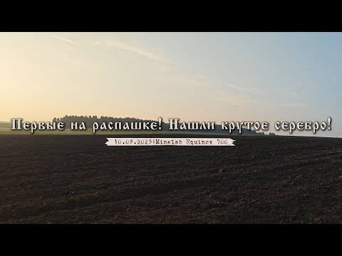 Видео: Первые на распашке! Нашли крутое серебро! Коп с Minelab Equinox 700.