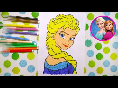 Видео: Холодное сердце супер розмальовки для дітей /супер раскраски для детей / Frozen kids coloring pages