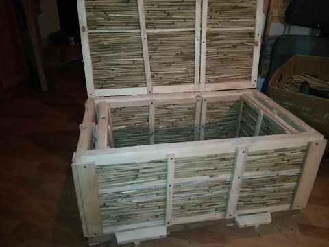 Видео: Улей из камыша ЛЕЖАК 22 рамки. Обзор пресса и процесс изготовления. Часть 2.