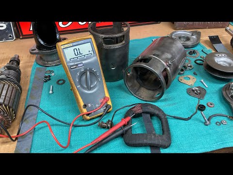 Видео: Ремонт стартера/генератора Delco-Remy — тестирование катушек возбуждения и начало сборки — «Prep ...