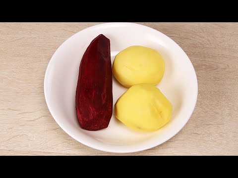 Видео: Как теперь остановиться! 2 КАРТОФЕЛЯ и СВЕКЛА. Все смешал и ВКУСНОТИЩА готова!!