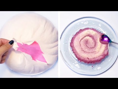 Видео: Самое удовлетворяющее видео слизи ASMR | Релаксирующая странно удовлетворяющая слизь 2019 | 137