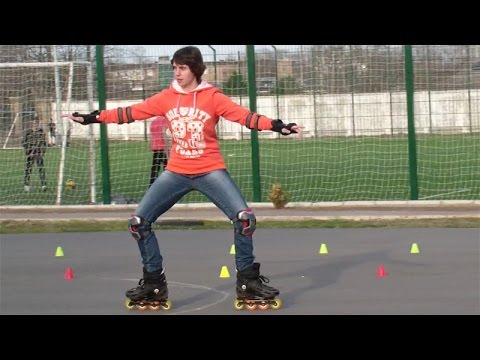 Видео: Учимся делать кораблик на роликовых коньках. Урок 15