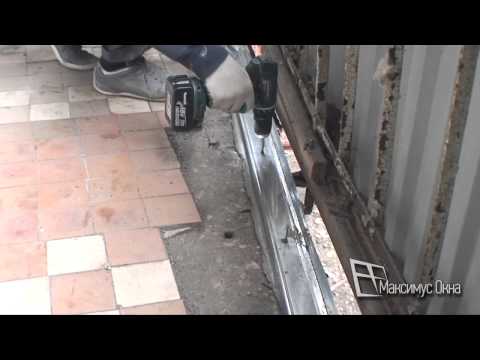 Видео: Максимус окна - кладка стены из пеноблока на балконе