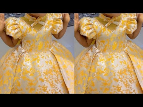 Видео: Научитесь шить праздничное платье для новорожденной девочки как профессионал | Простые хитрости /...