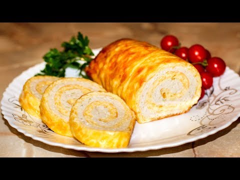 Видео: Как приготовить куриный рулет с сыром. Сырный рулет с куриным фаршем. Простой и вкусный рецепт.