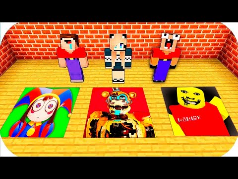 Видео: НУБ И ДЕВУШКА ПРО ПРОТИВ СТРАШНЫЕ ЯМЫ МОНСТРОВ В МАЙНКРАФТЕ ПОМНИ И СТРАННЫЙ ПАПА РОБЛОКС