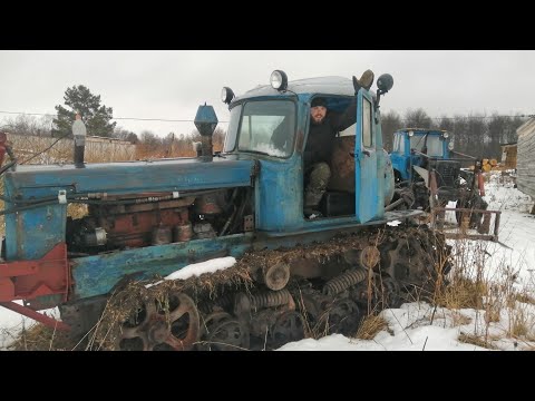 Видео: Казахстан, Дт-75, запуск после длительного простоя.Сельский техник