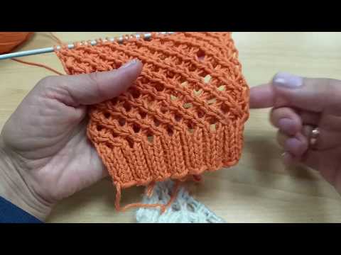 Видео: Узор СЕТОЧКА 1. Вязание спицами.