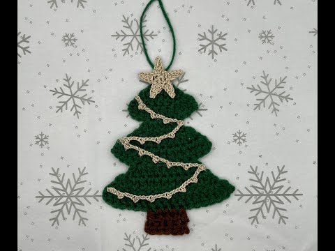 Видео: Зелёная ёлочка крючком, #7