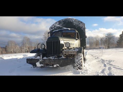 Видео: #зил157 и #газ66 снежное путешествие #Dobreelo