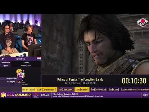 Видео: [RU] #ESASummer22 - Prince of Persia: The Forgotten Sands [Any% (Standard)] от epicdudeguy