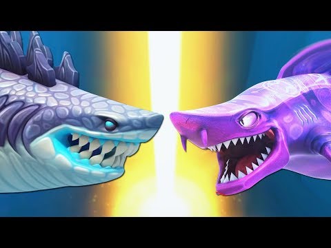Видео: АКУЛА ГОДЗИЛЛА ПРОТИВ МАГИЧЕСКОЙ АКУЛЫ | Hungry Shark Evolution против Hungry Shark World