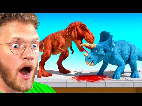 Видео: Динозавры 1 на 1 в Animal Battle Revolt Simulator