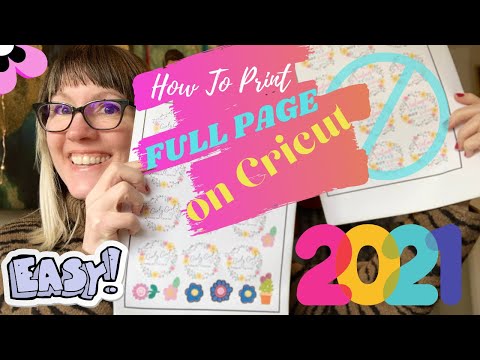 Видео: Как сэкономить место при печати полной страницы на Cricut | ЛЕГКО! Версия 2021 года
