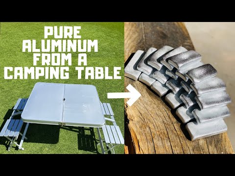 Видео: Слитки для кемпингового стола - Огромная добыча - ASMR Metal Melting -Treasure - BigStackD Aluminium