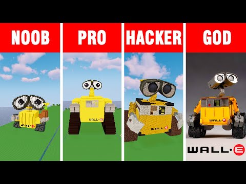 Видео: Minecraft НУБ против ПРО против Хакера против БОГА: ВАЛЛ-И в Minecraft