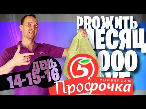 Видео: ЖИВУ МЕСЯЦ на 1000 🚨 ДЕНЬ 14 15 16 😡 ПЯТЕРОЧКА ПРОСРОЧКА ЛАЙФХАК