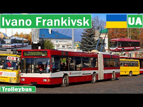 Видео: 🇺🇦 IVANO FRANKIVSK TROLLEYBUS/ Ивано-Франковский троллейбус 2020【4K】