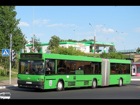 Видео: Автобус Минска МАЗ-105,гос.№ АВ 1429-7, марш.9д (05.08.2018)