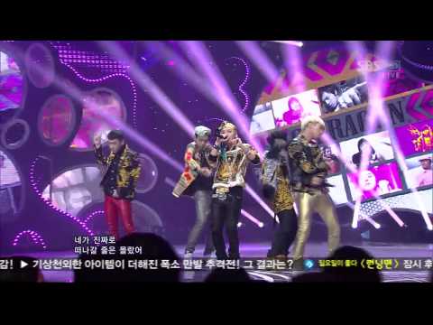 Видео: BIGBANG [FANTASTIC BABY] @SBS Inkigayo Популярная песня 20120415