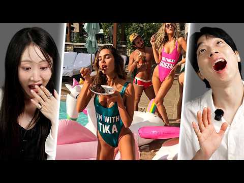 Видео: Корейский Парень и Девушка Реагируют на Челлендж “Манекен” в TikTok Впервые | Y