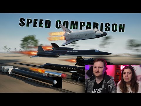 Видео: Сравнение скоростей | SPEED COMPARISON 3D | Fastest Man Made Objects| РЕАКЦИЯ