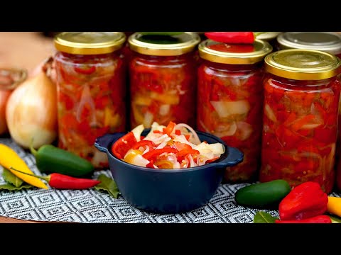 Видео: ОСТРОТА 🌶️ Самый ИНТЕНСИВНЫЙ РЕЦЕПТ ОСТРОГО САЛАТА в Банке на Зиму! - Шеф Пол Константин