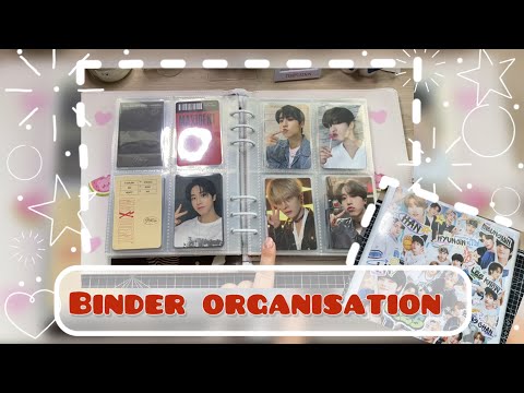 Видео: Организации биндера ⭐️ Binder organisation  #kpop #music #txt #skz #straykids #p1h #ateez