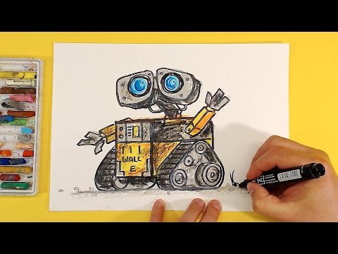 Видео: Как нарисовать ВАЛЛ И / How To Draw Wall-E / Урок рисования для детей