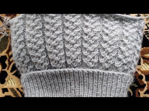Видео: Узор для шапки спицами . Похож на косу спицами ,но не коса .