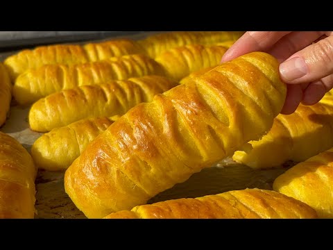 Видео: Самые нежные Тыквенные булочки с сыром - Ночное Тесто!