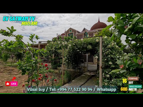 Видео: NOVXANIDA, ENDİRİMLİ QİYMƏTLƏ, TƏCİLİ 16 SOTDA HOVUZLU EV SATILIR /Недвижимость/ EV SATIRAM TV