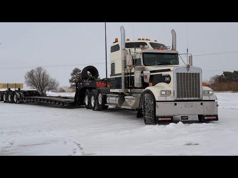 Видео: 209. Тянем 46 тонн через полстраны в мороз! Зимний рейс в Небраску! Колеса , фильтр, крыло сдалось.