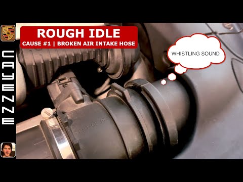 Видео: Неровный холостой ход | Причина №1 | Повреждённый воздухозаборный шланг | Porsche Cayenne (955, 9...