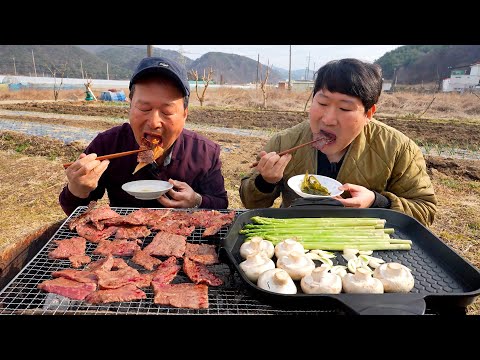 Видео: 🥩🔥Корейская говядина премиум-класса, приготовленная на углях, которая тает во рту! - Шоу еды Mukbang