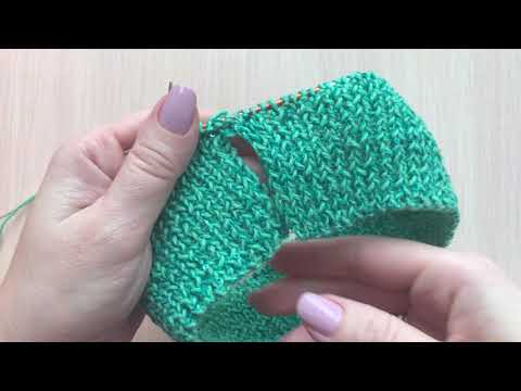 Видео: Как СОСТЫКОВАТЬ вязание ПО КРУГУ в СЕРЕДИНЕ полотна