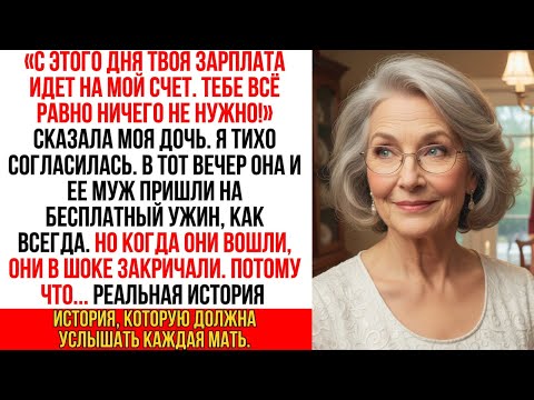 Видео: "С этого дня я хочу, чтобы твоя зарплата шла на мой счет!" сказала дочь. Чего она не знала, так это…