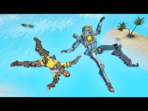 Видео: Apex Legends: Рэгдолл Прыжки и Падения [GMOD] - Серия 42