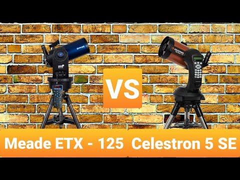 Видео: Meade ETX - 125 VS Celestron 5 SE - сравнение телескопов