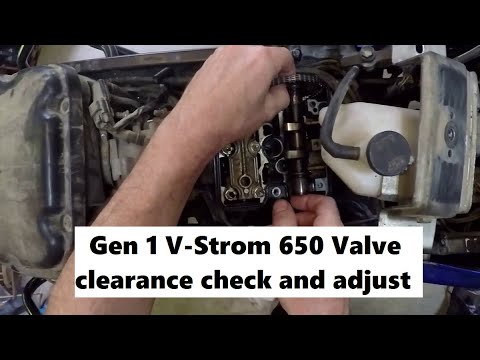 Видео: Проверка и регулировка зазоров клапанов Gen 1 V-Strom 650