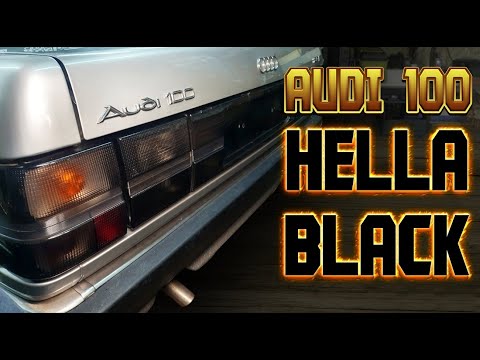 Видео: HELLA BLACK на AUDI 100 C3