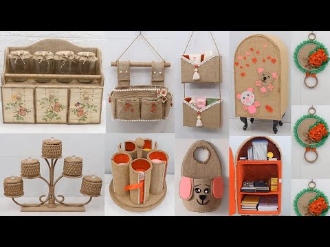 Видео: 10 идей повторного использования отходов для полезной экономии места, идеи ремесел из джута