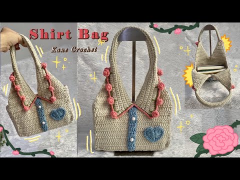 Видео: сумка крючком? посмотрите этот урок прямо сейчас 👜 сумка-рубашка крючком