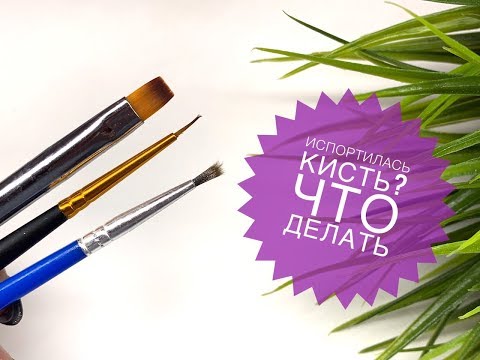 Видео: Кисти для дизайна ногтей I Лайфхак по восстановлению кистей I Manicure brush